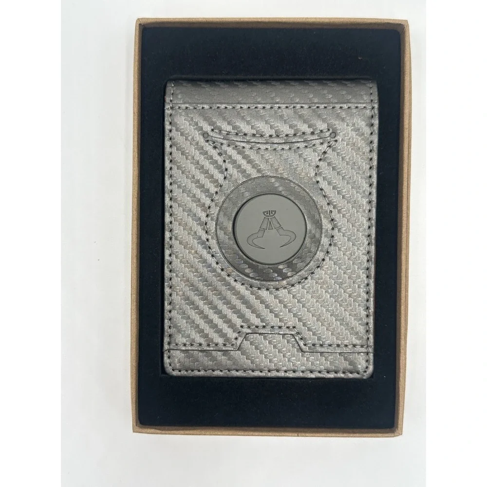 BULLIANT Mens AirTag Wallet Slim Money Clip Card Holder Gray New in Box